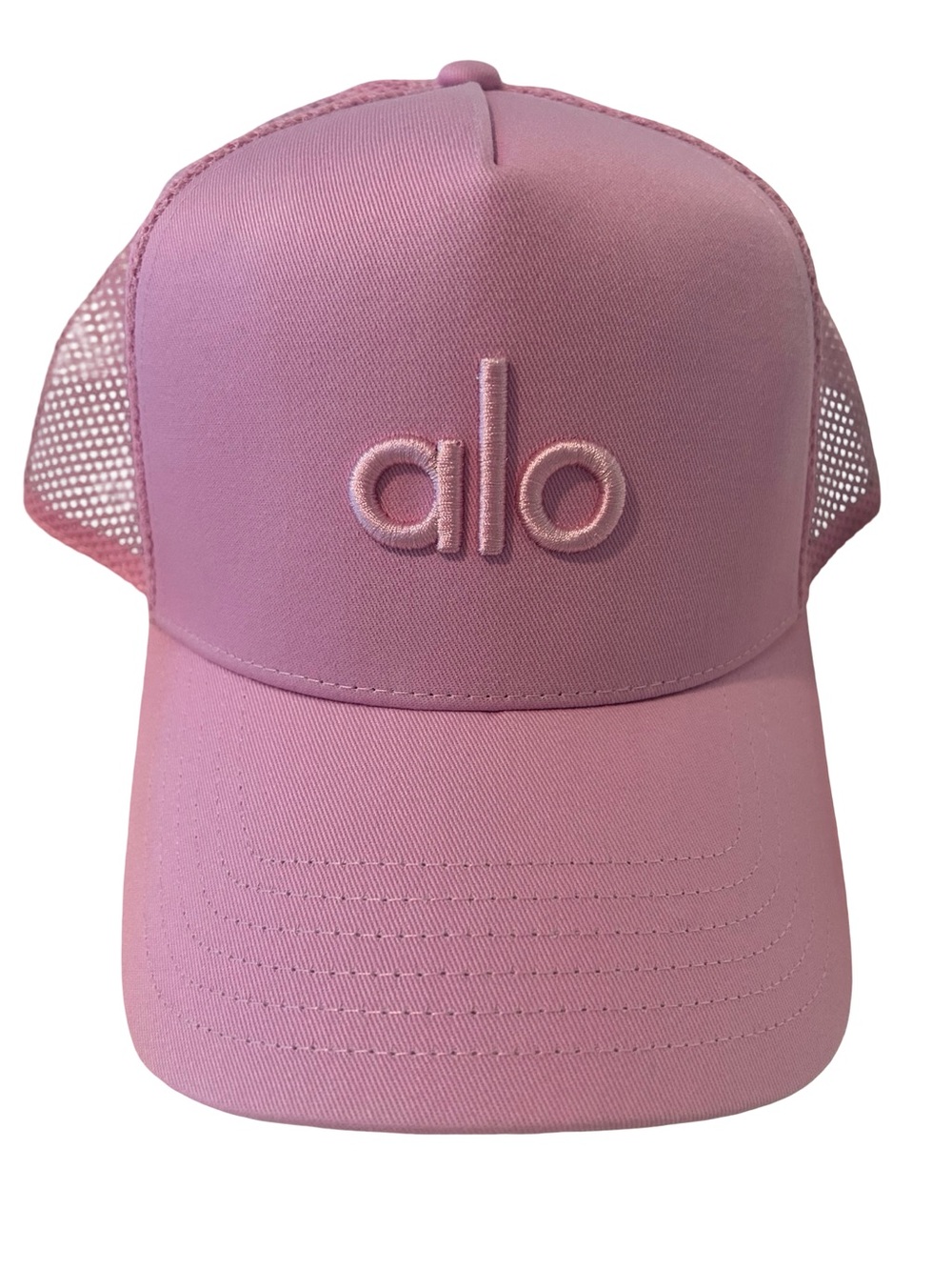 ALO Yoga Pink Mesh Trucker Hat